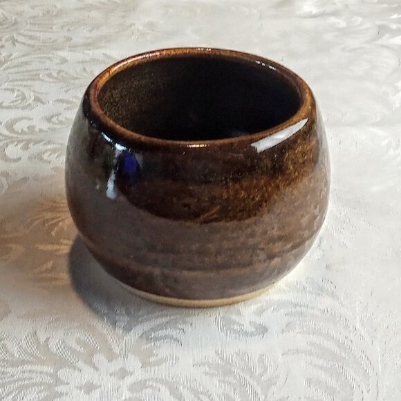 Brown Glazed Stoneware Studio Pottery Bowl - Picture 1 of 4